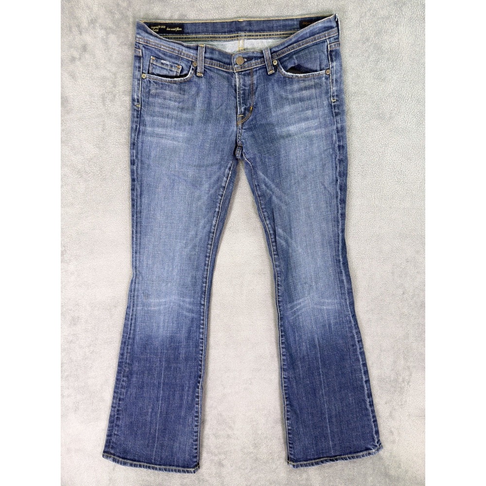 Citizens Of Humanity Jeans Womens 31 Blue‎ Ingrid Low Waist Flare Denim Stretch
